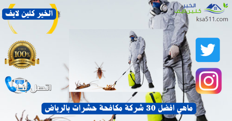ماهي افضل 30 شركة مكافحة حشرات بالرياض